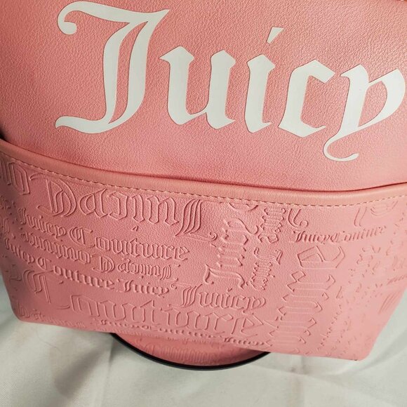 Juicy Couture Deboss Logo Pink Icing Shout It Out Crossbody Bag - Picture 3 of 8